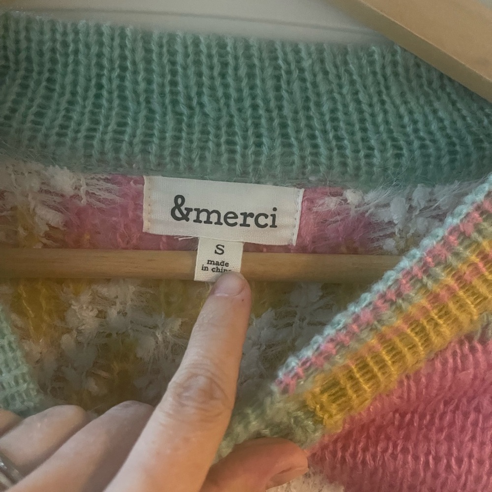 Vibrant Chevron Knit Sweater - Picture 2 of 3